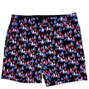 Talbots The Weekend shirt navy sailboat shorts‎ 6 NWT